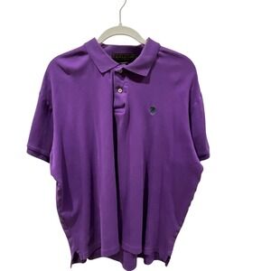 US Polo Assn Mens Purple Classic Fit Polo Shirt Size Large‎ Short Sleeve